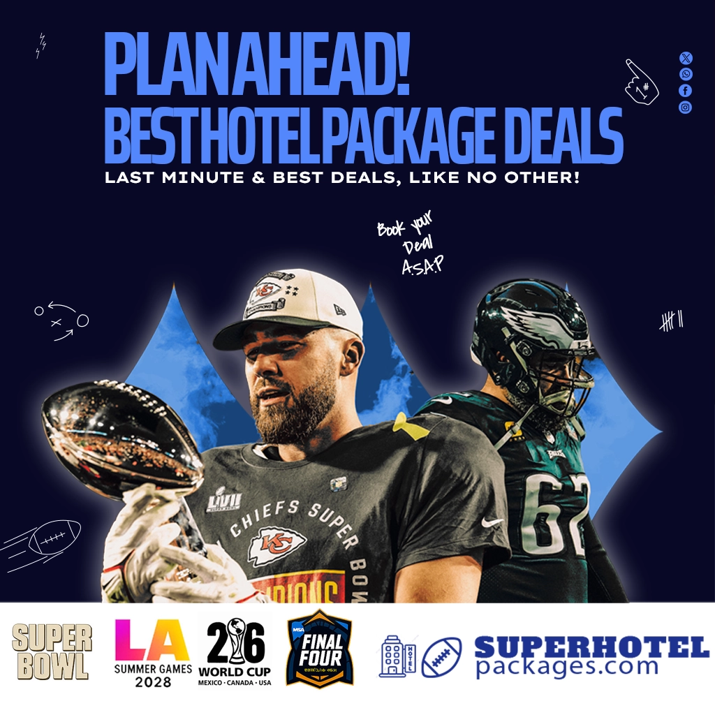 Best hotels at best prices for all major sports events!